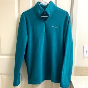 Eddie Bauer Teal Fleece Pullover